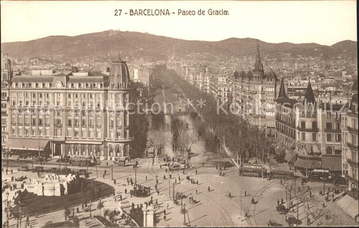 Barcelona Cataluna Paseo de Gracia