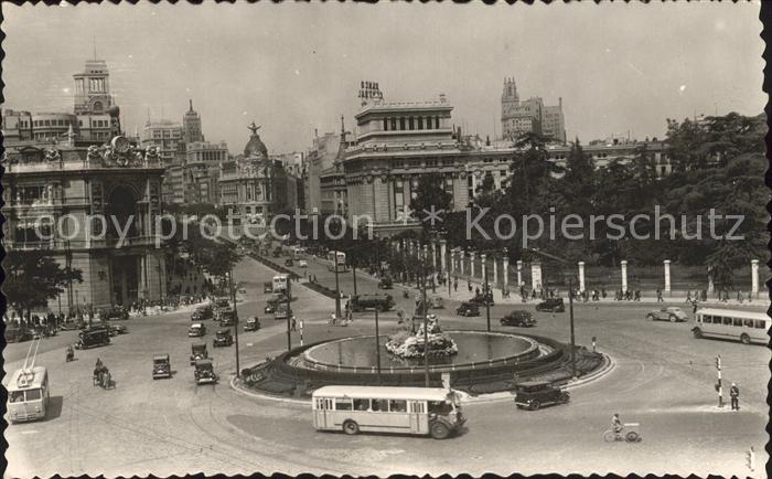 Madrid Spain Cibeles y Calle de Alcala