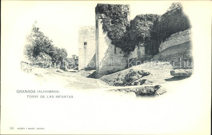 Verlag Hauser Y Menet Nr. 106 Granada Alhambra Torre de Las Infantas