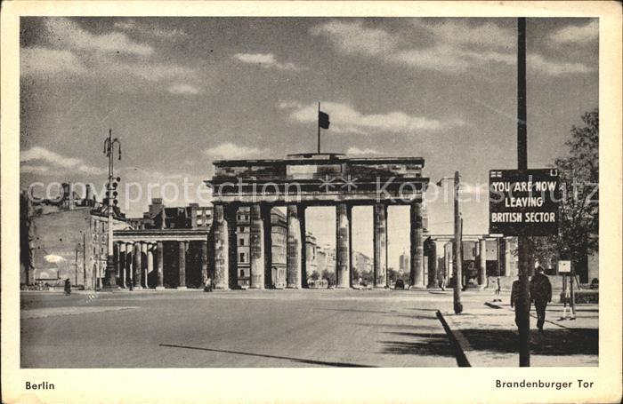 Brandenburgertor Berlin British Sector