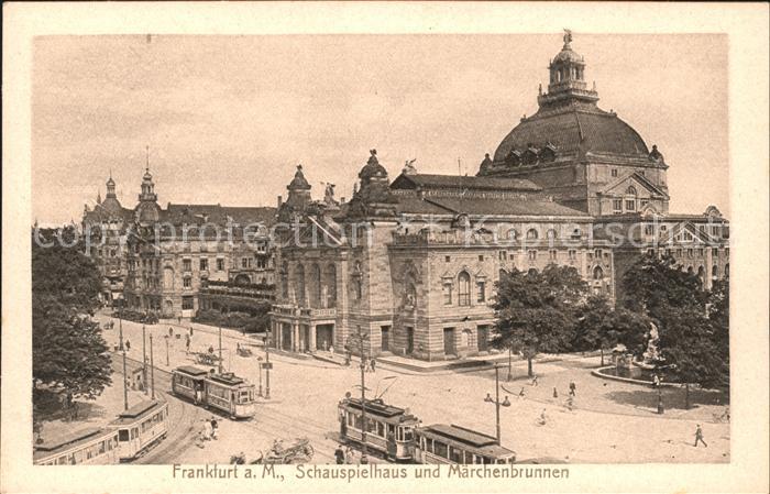 Strassenbahn Frankfurt am Main Schauspielhaus Maerchenbrunnen