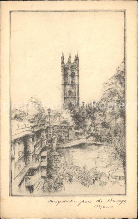 Oxford Oxfordshire Magdalen Tower Penpoint-Series Tuck's-Verlag-Nr. 2306