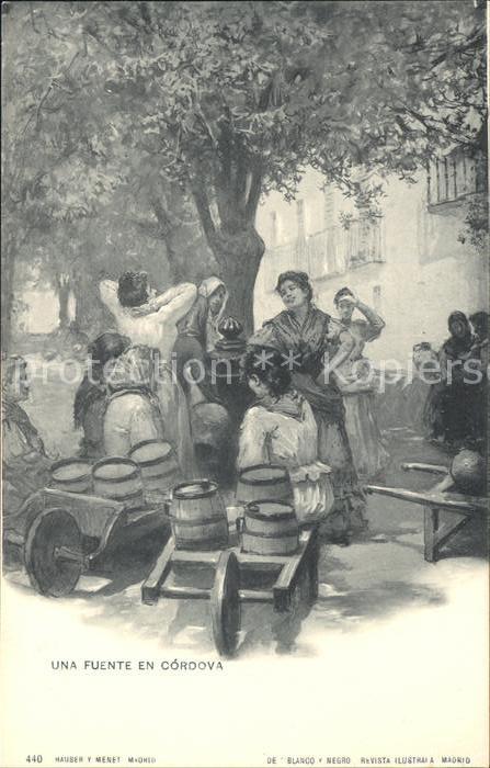 Verlag Hauser Y Menet Nr. 440 Una Fuente en Cordova