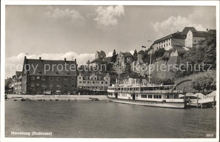 Dampfer Seitenrad Meersburg Bodensee