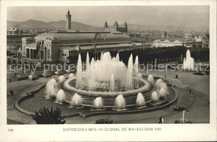 Expositions Exposicion Internacional de Barcelona 1929 Fuente Magica