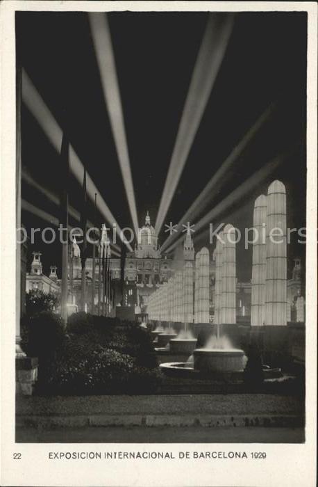 Expositions Exposicion Internacional de Barcelona 1929 Avenida Reina Maria Crist