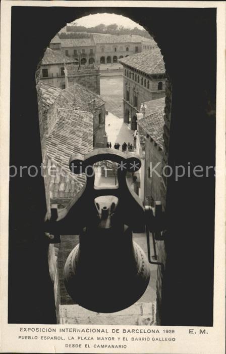Expositions Exposicion Internacional de Barcelona 1929 Plaza Mayor Barrio Galleg