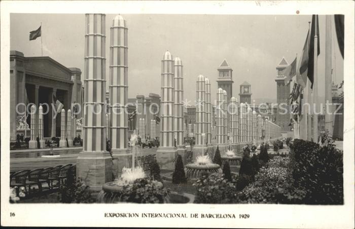 Expositions Exposicion Internacional de Barcelona 1929 Avenida Reina Maria Crist