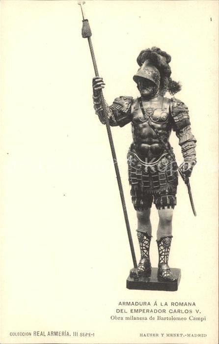 Rittertum Mittelalter Armadura a la Romana Emperador Carlos V. Hauser y Menet Ve