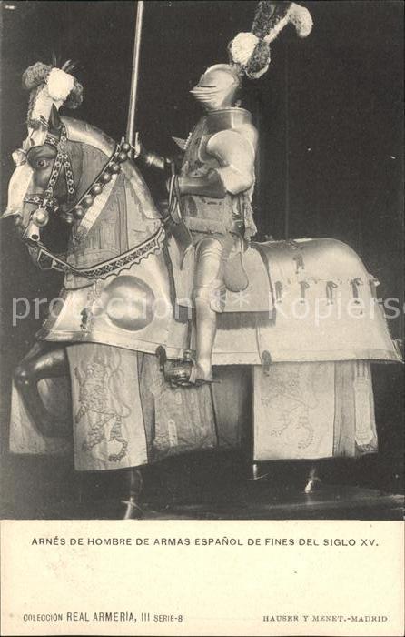 Rittertum Mittelalter Arnes de Hombre de Armas Espanol de Fine del Siglo XV. Hau
