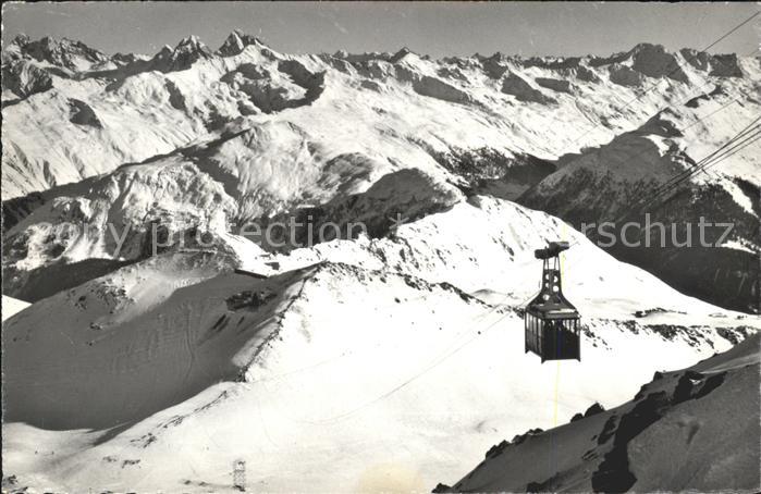 Seilbahn Weissfluhjoch Silvrettagruppe