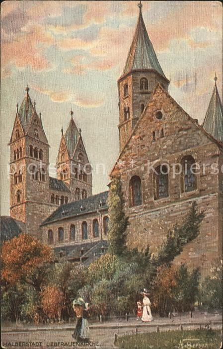 Verlag Tucks Oilette Nr. 789 Halberstadt Liebfrauenkirche N. Beraud