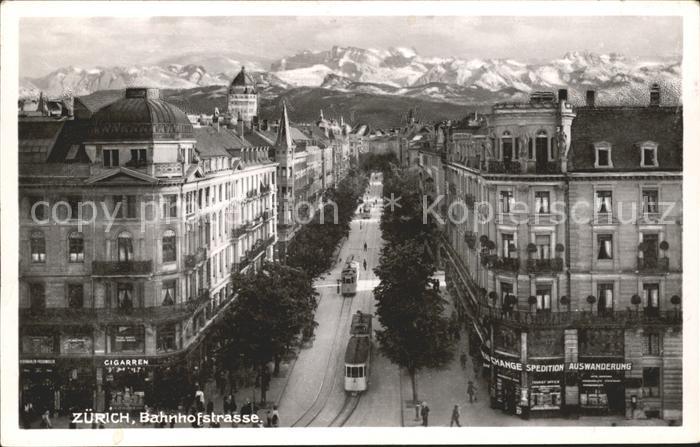 Strassenbahn Zürich Bahnhofstrasse