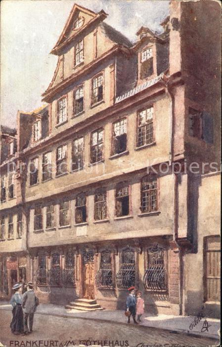 Verlag Tucks Oilette Nr. 701 Frankfurt am Main Göthehaus Charles