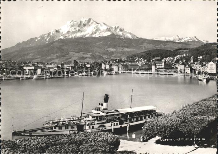 Dampfer Binnenschifffahrt Gallia Luzern Pilatus