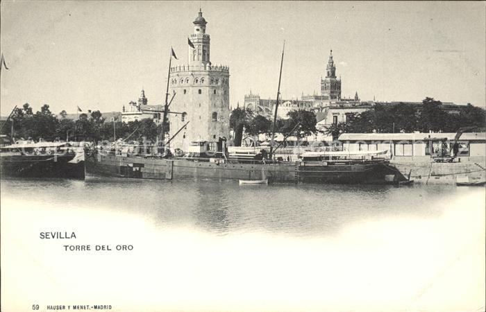 Verlag Hauser Y Menet Nr. 59 Sevilla Torre del Oro