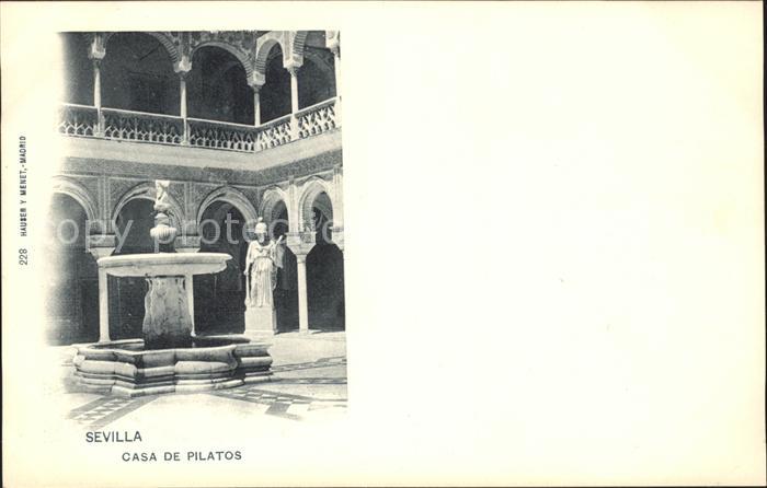Verlag Hauser Y Menet Nr. 228 Sevilla Casa de Pilatos
