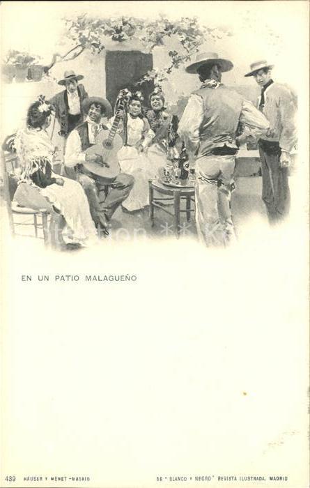 Verlag Hauser Y Menet Nr. 439 En un patio Malagueno Gitarre