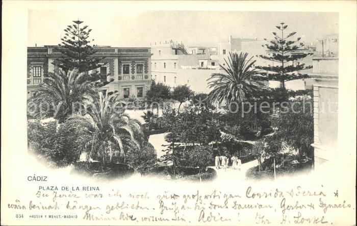 Verlag Hauser Y Menet Nr. 854 Cadiz Plaza de la Reina