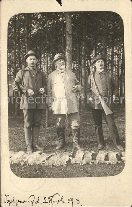 Jagd Jaeger Kaninchen