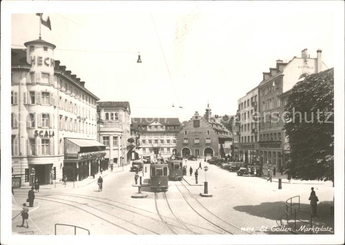 Strassenbahn St. Gallen Marktplatz