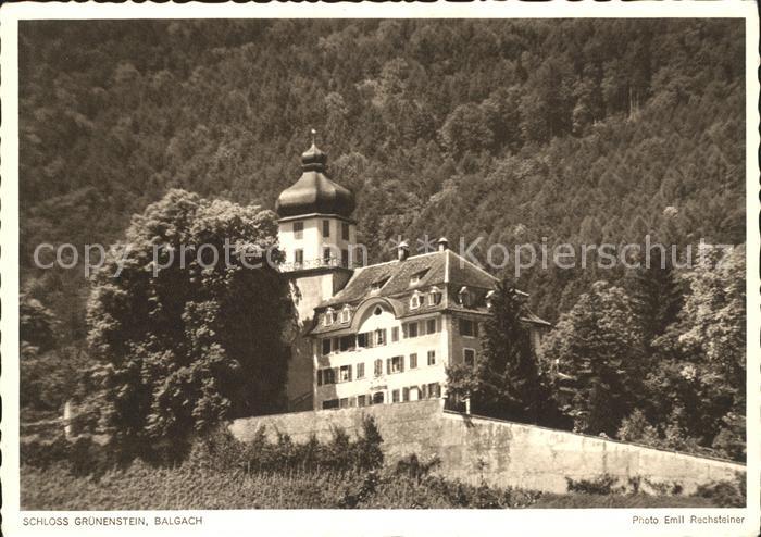 Foto Rechsteiner Emil Serie 10 Nr. 236 Schloss Grünenstein Ba