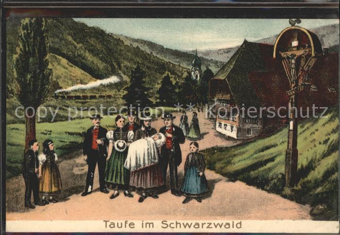 Trachten Schwarzwald Taufe Wegkreuz
