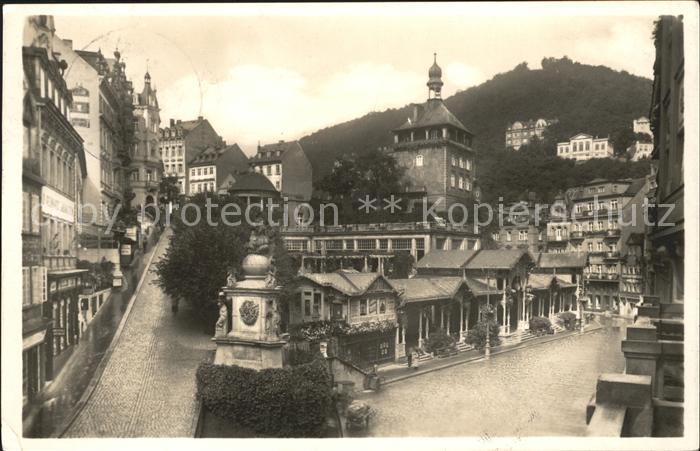 Karlsbad Eger Markt Schlossbrunnen