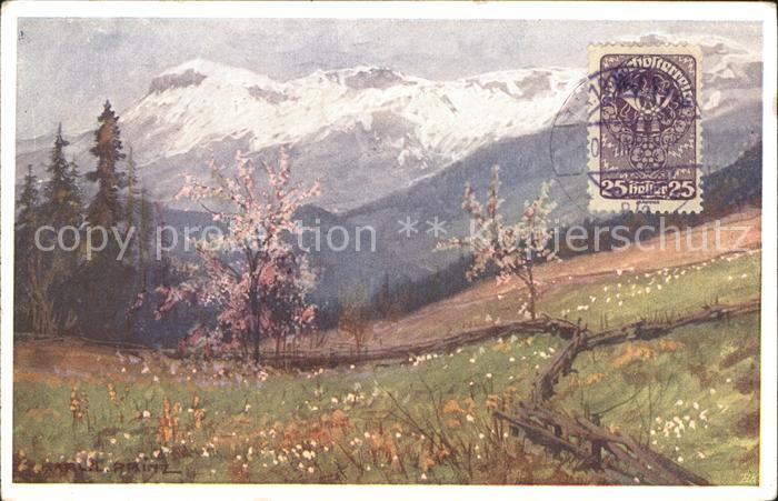Semmering Niederoesterreich Rax Kuenstlerkarte Karl L. Prinz