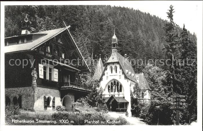 Semmering Niederoesterreich Pfarrhof Kircherl