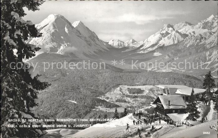 Rosshuette Seefelderjoch Hohe Munde Zugspitze
