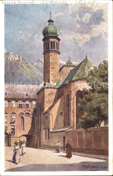 Innsbruck Hofkirche Künstlerkarte Hofecker