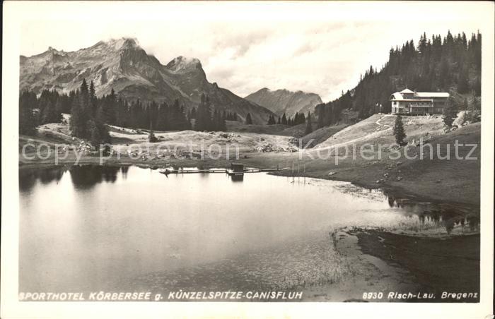 Schroecken Vorarlberg Sporthotel Körbersee Künzelspitze-Canis