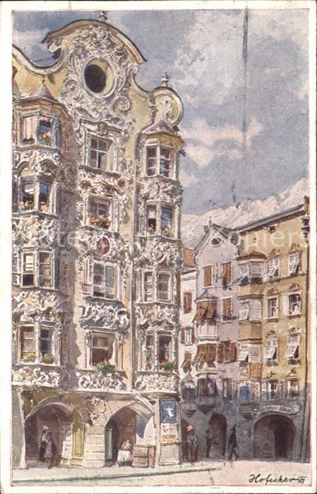 Innsbruck Hoelblinghaus Kuenstlerkarte Hofecker