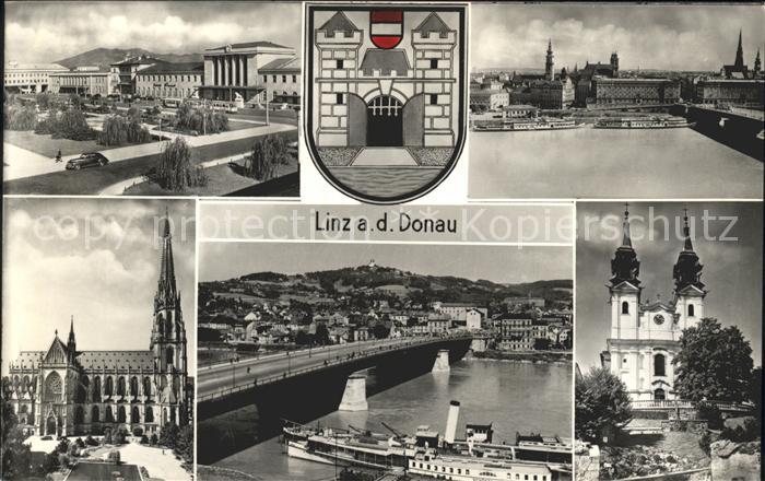 Linz Donau Seitenraddampfer Dom
