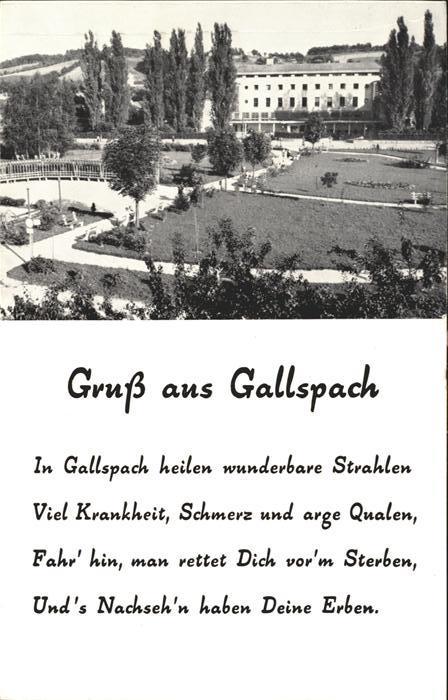 Gallspach Gedicht