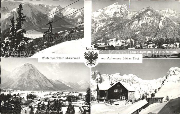 Maurach Tirol Rofanbahn Rotspitz Erfurterhuette Baerenkopf