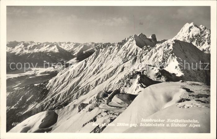 Nordkettenbahn Innsbruck Solsteinkette Stubaier Alpen