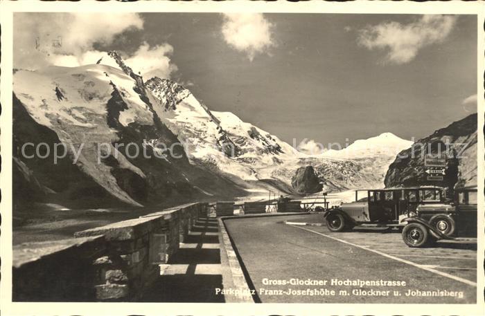 Grossglockner Hochalpenstrasse Parkplatz Franz-Josefshoehe Johannisberg