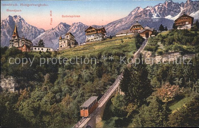 Zahnradbahn Hungerburg Innsbruck Frau Hitt Sattelspitzen Brandjoch