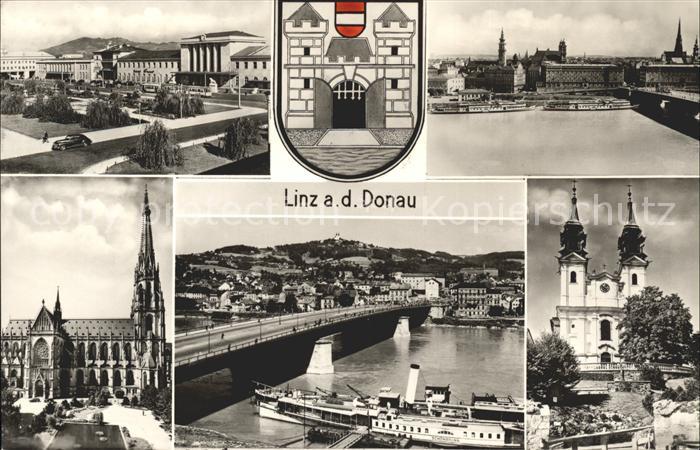 Linz Donau Seitenraddampfer Schoenbrunn