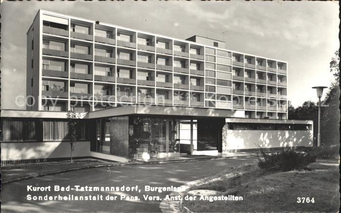 Bad Tatzmannsdorf Burgenland Sonderheilanstalt Pensionierte Angestel