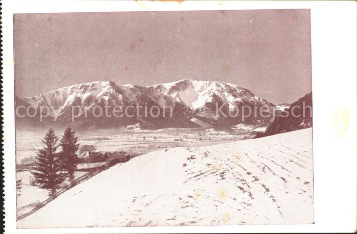 Schneeberg Oesterreich Heimatkunde Nieder-oesterreich Verein fuer Landeskunde