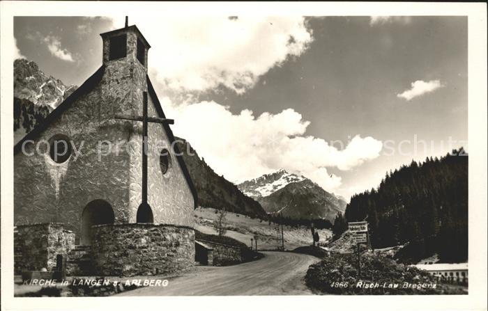 Langen Arlberg Kirche Foto-Risch-Lau Nr. 4866