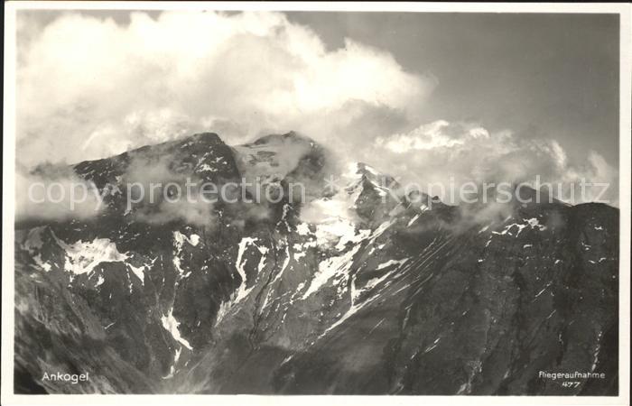 Ankogelspitze Ankogel Fliegeraufnahme