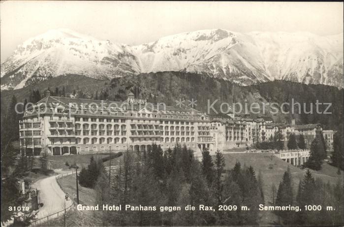 Semmering Niederoesterreich Grand Hotel Panhaus Rax
