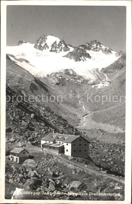 Jamtalhuette Jamtalferner Jamspitzen Dreilaenderspitze
