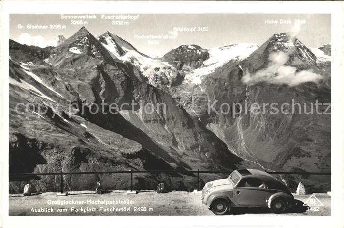 Grossglockner Hochalpenstrasse Parkplatz Fuschertoerl