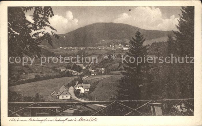 Mariazell Steiermark Blick vom Erholungsheim Zukunft