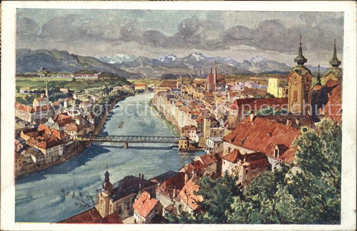 Steyr Enns Oberoesterreich Künstlerkarte Jos. Ruepp Nr. 67
